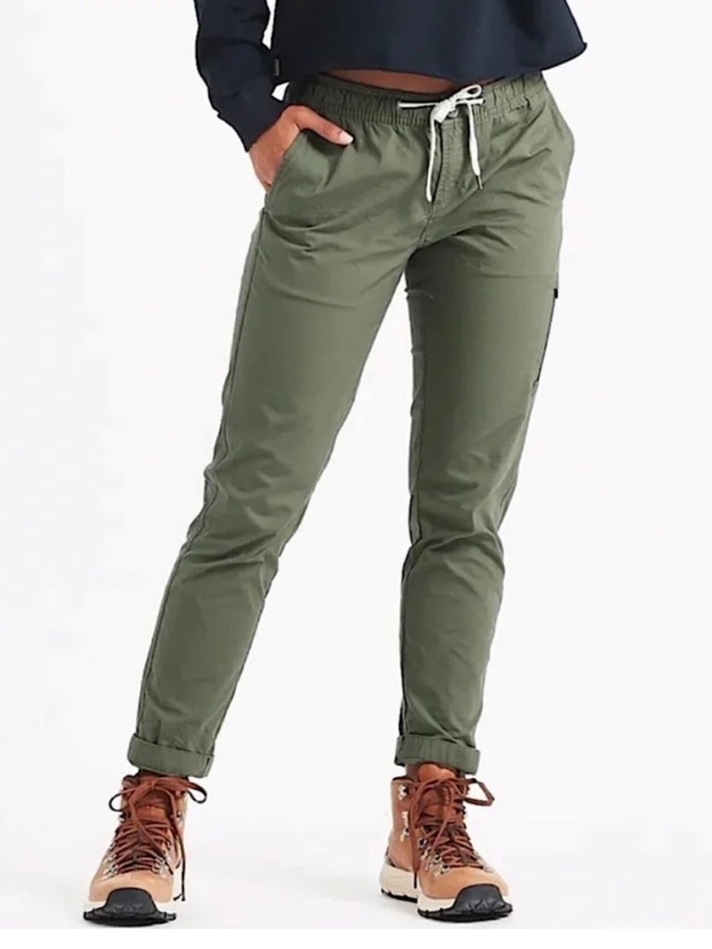 Vuori Women’s Ripstop Organic Cotton Pants Size Large EUC